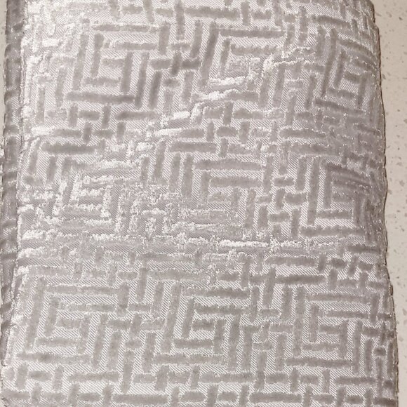 West Elm Allover Crosshatch Drapes - Set of 2 48x84 Curtains Gray/ Platinum. - Picture 1 of 6
